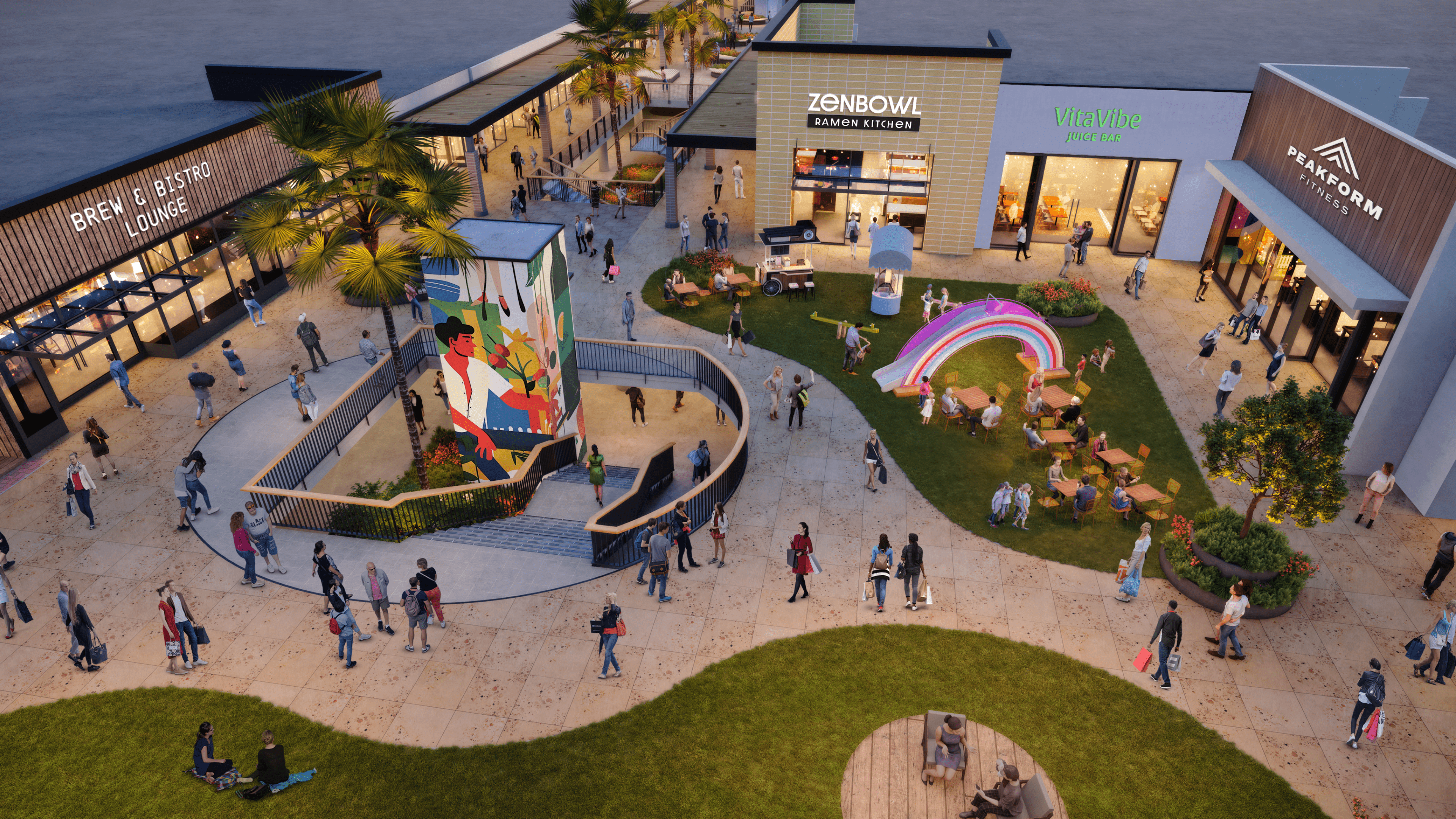 Plaza render 1